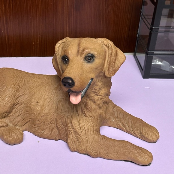 Homco Vintage Golden Retriever Dog Resin Sculpture - Picture 3 of 15